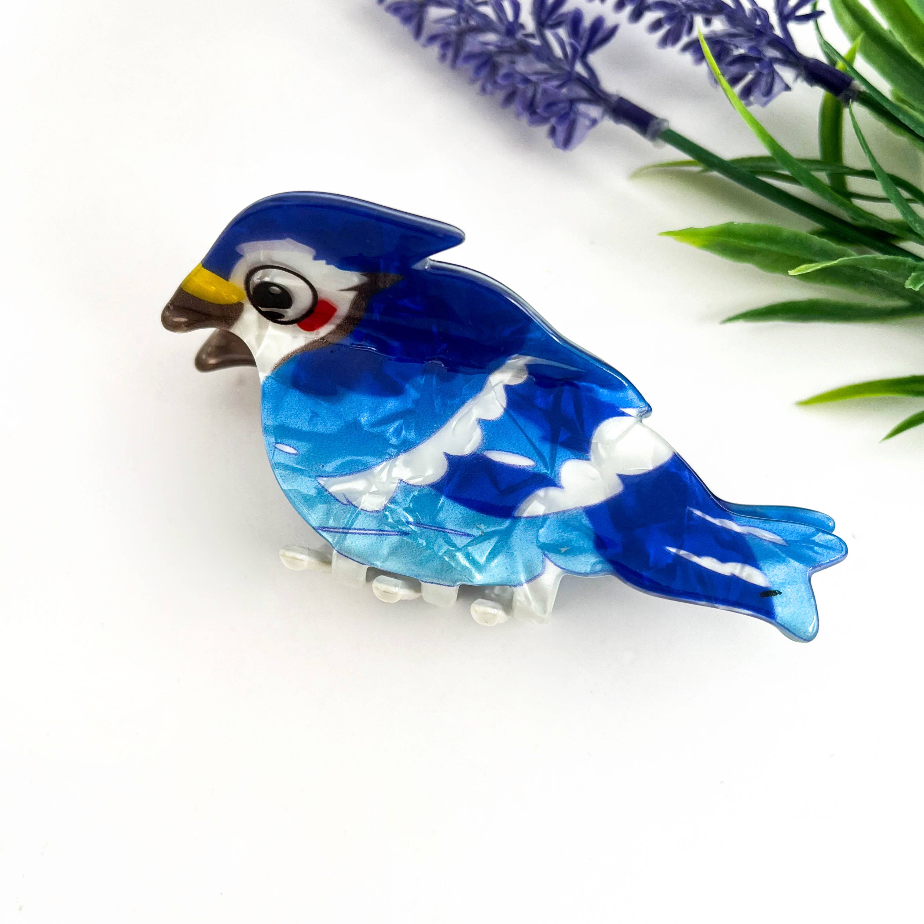 Blue Bird Acrylic Hair Claw