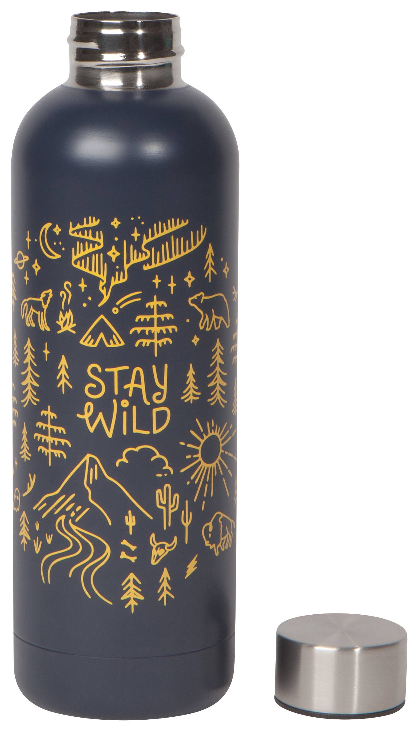 Stay Wild Stainless Steel Water Bottle