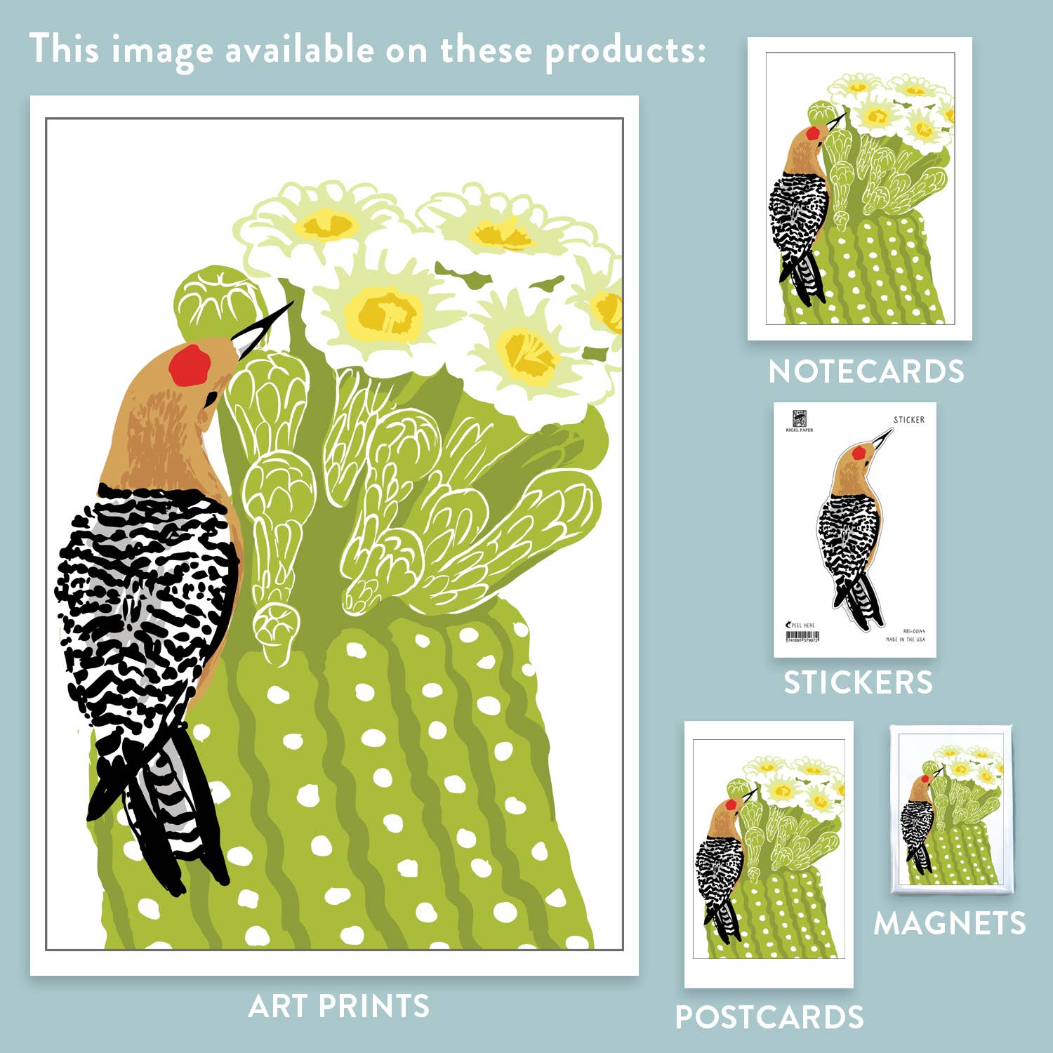 Gila Woodpecker Bird Sticker