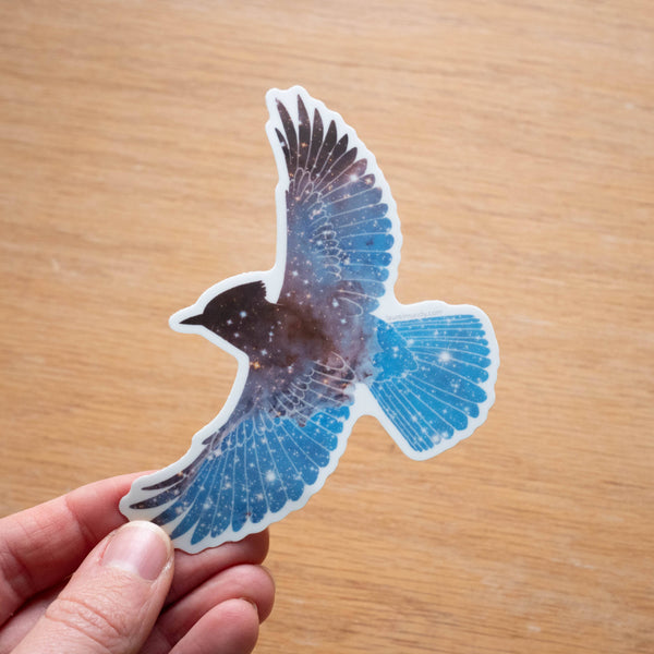 Inter-Steller's Jay 4" vinyl sticker - waterproof