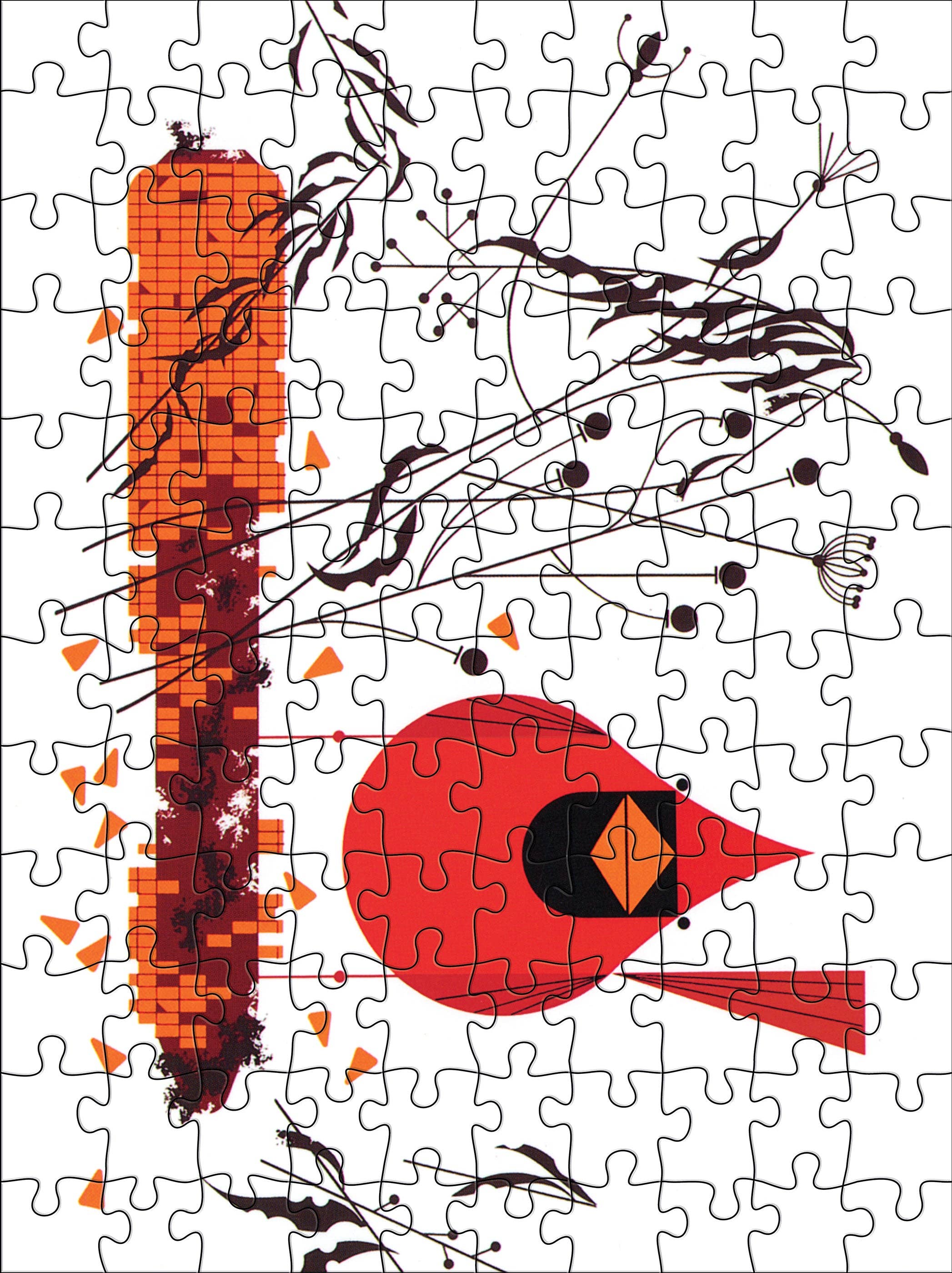 Charley Harper 120-Piece Double-Sided Jigsaw Puzzle Set