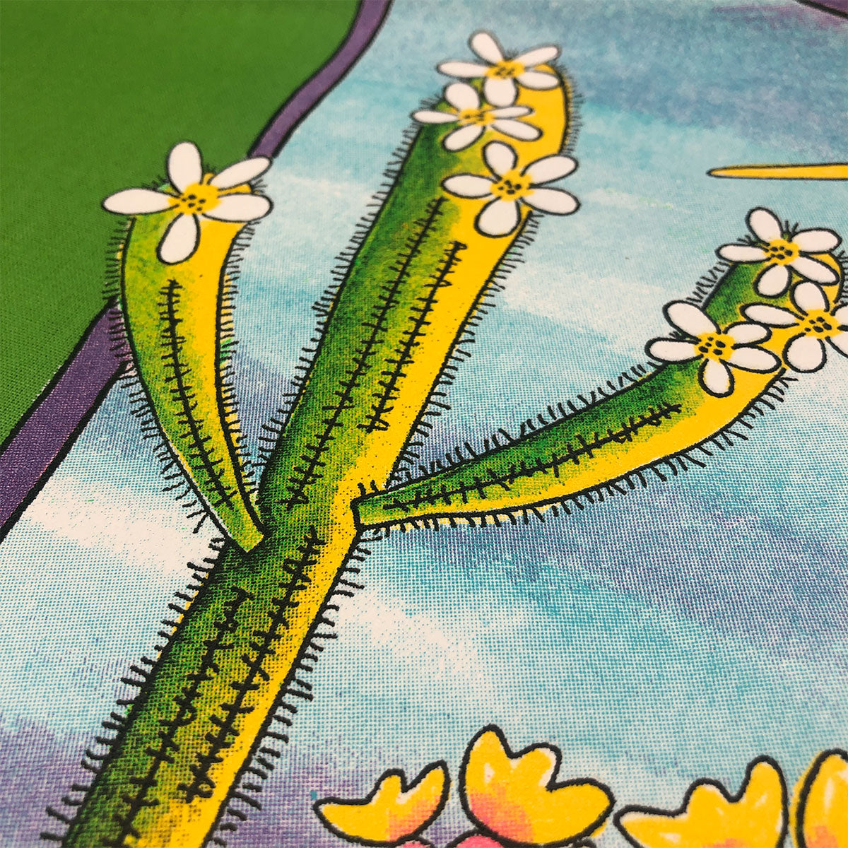 Zinnia Sky Tote Bag - Cactus and Sun