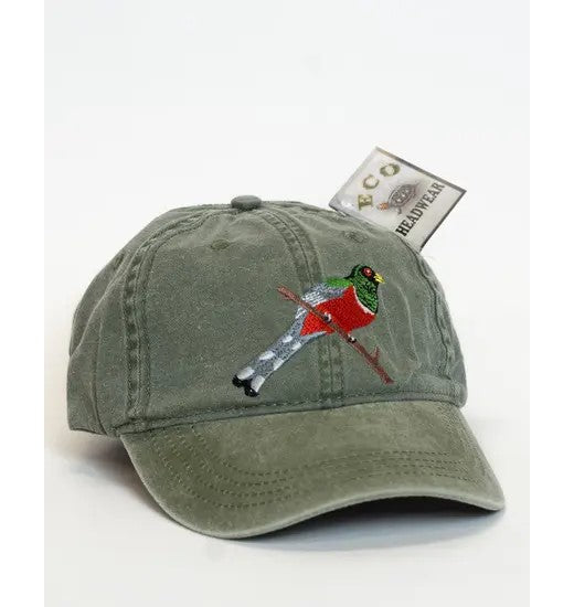 Embroidered Bird Cap by EcoWear