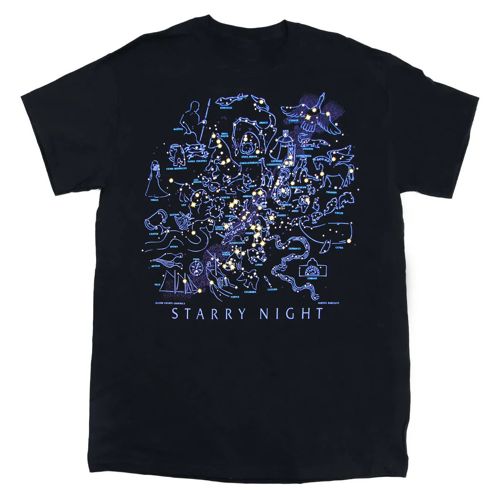 Starry Night Unisex Tee (Glow-in-the-dark!)