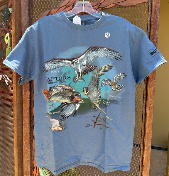 Raptors: Birds Of Prey Cotton T-Shirt - Tucson Bird Alliance Branded