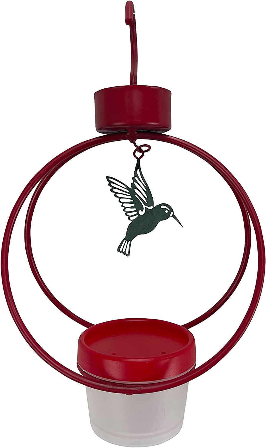 Geometric Metal Hummingbird Feeder